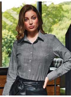 Women's Cotton Slub Chambray Long Sleeve Shirt